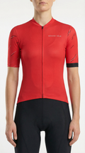 Maglia da ciclismo vermiglio arancione brillante – Vestibilità aerodinamica per gli allenamenti estivi | Nomad Vélo