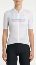 Maglia da ciclismo White League – Vestibilità aerodinamica performante per strada e gare | Nomad Vélo