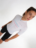Maglia da ciclismo White League – Vestibilità aerodinamica performante per strada e gare | Nomad Vélo
