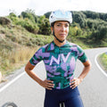 Maglia da ciclismo verde Pro – Manica corta, vestibilità slim, modello Techwave Aero | Nomad Vélo