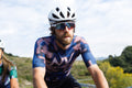 Maglia da ciclismo Blue Pro – Manica corta, vestibilità slim, fantasia aerodinamica Techwave | Nomad Vélo