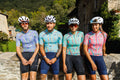 Maglia da ciclismo Pro verde arancione – Manica corta, vestibilità slim, Neon Ember | Nomad Vélo