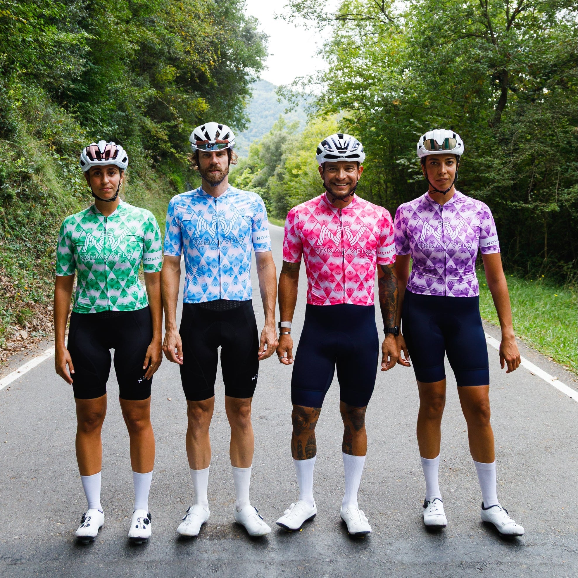 Maglia da ciclismo verde – Race Slim Fit Aero High Performance Road | Nomad Vélo
