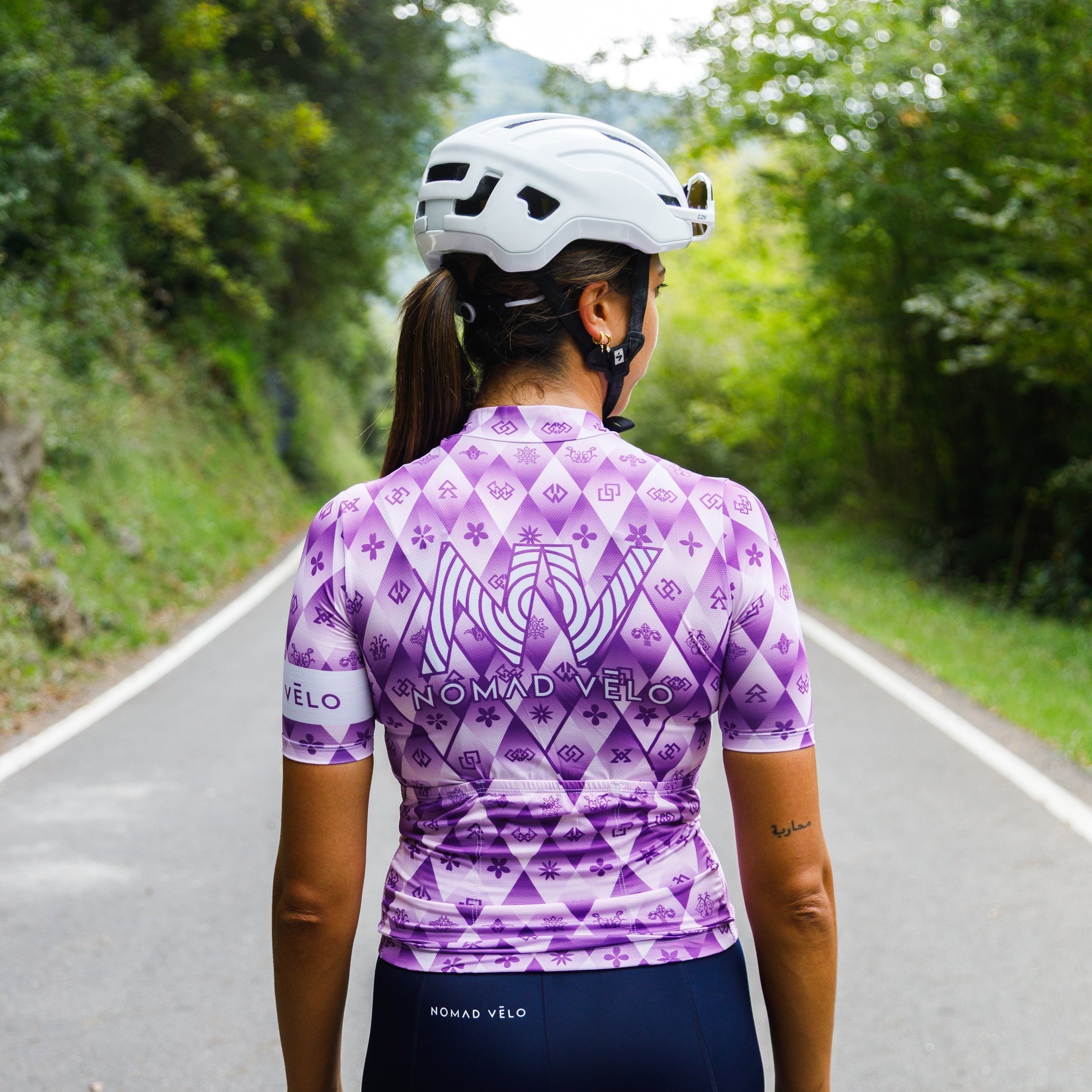 Maglia da ciclismo viola – Race Slim Fit Aero High Performance Road | Nomad Vélo