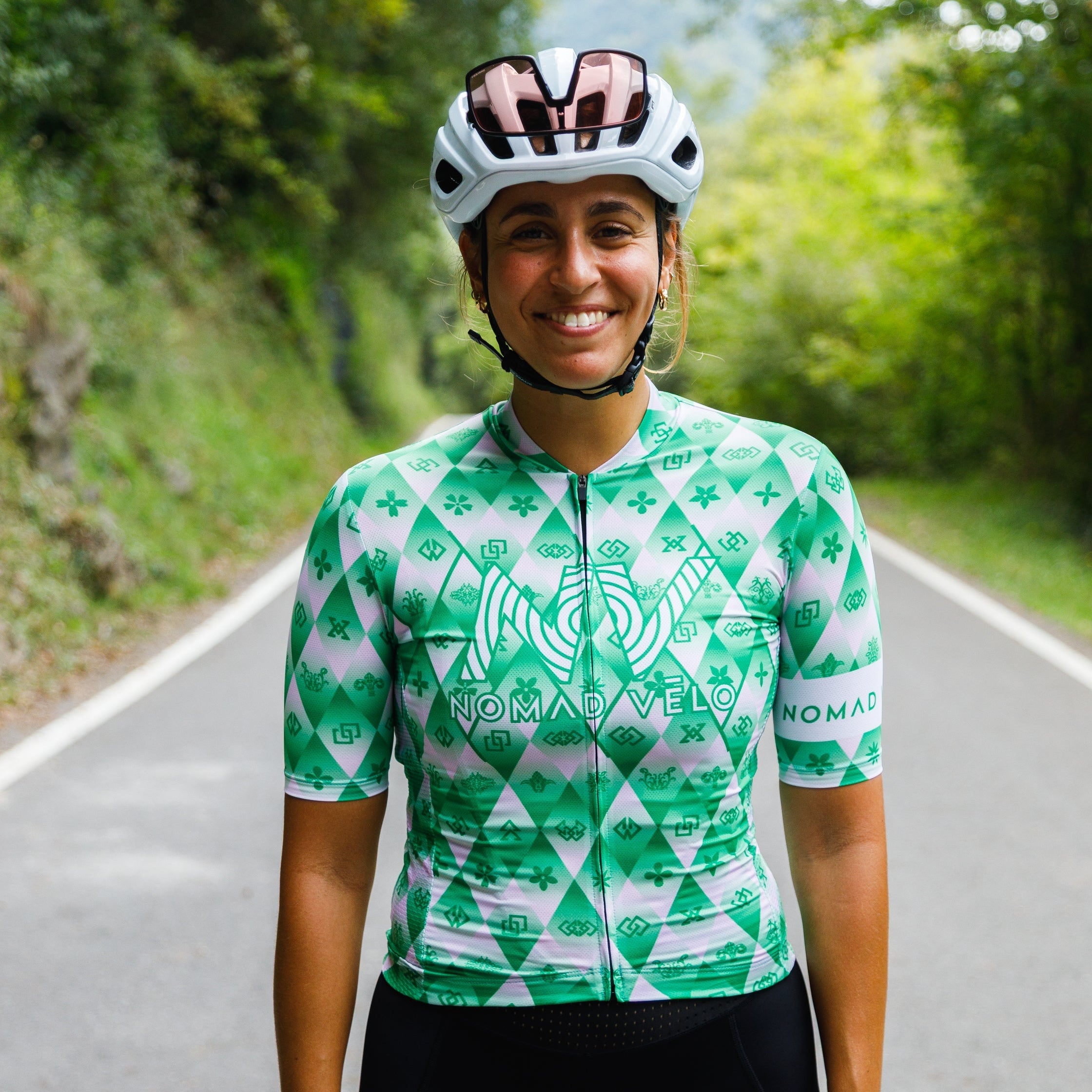 Maglia da ciclismo verde – Race Slim Fit Aero High Performance Road | Nomad Vélo