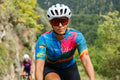 Maglia da ciclismo arancione Artist – Manica corta, vestibilità aderente, stampa colorata | Nomad Vélo
