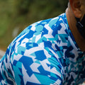 Maglia da ciclismo mimetica blu – Maniche corte, vestibilità aerodinamica | Nomad Vélo