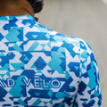 Maglia da ciclismo mimetica blu – Maniche corte, vestibilità aerodinamica | Nomad Vélo
