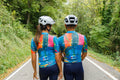 Maglia da ciclismo arancione Artist – Manica corta, vestibilità aderente, stampa colorata | Nomad Vélo
