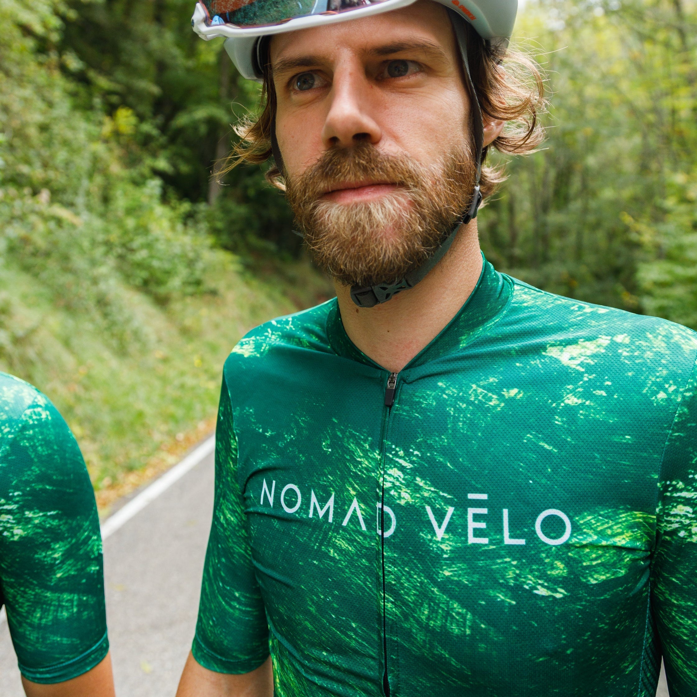 Maglia da ciclismo verde Pacific – Manica corta, vestibilità aderente, modello aerodinamico | Nomad Vélo