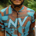 Maglia da ciclismo Pro rossa a maniche corte, vestibilità slim, modello Techwave Aero | Nomad Vélo