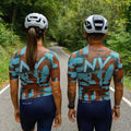 Maglia da ciclismo Pro rossa a maniche corte, vestibilità slim, modello Techwave Aero | Nomad Vélo