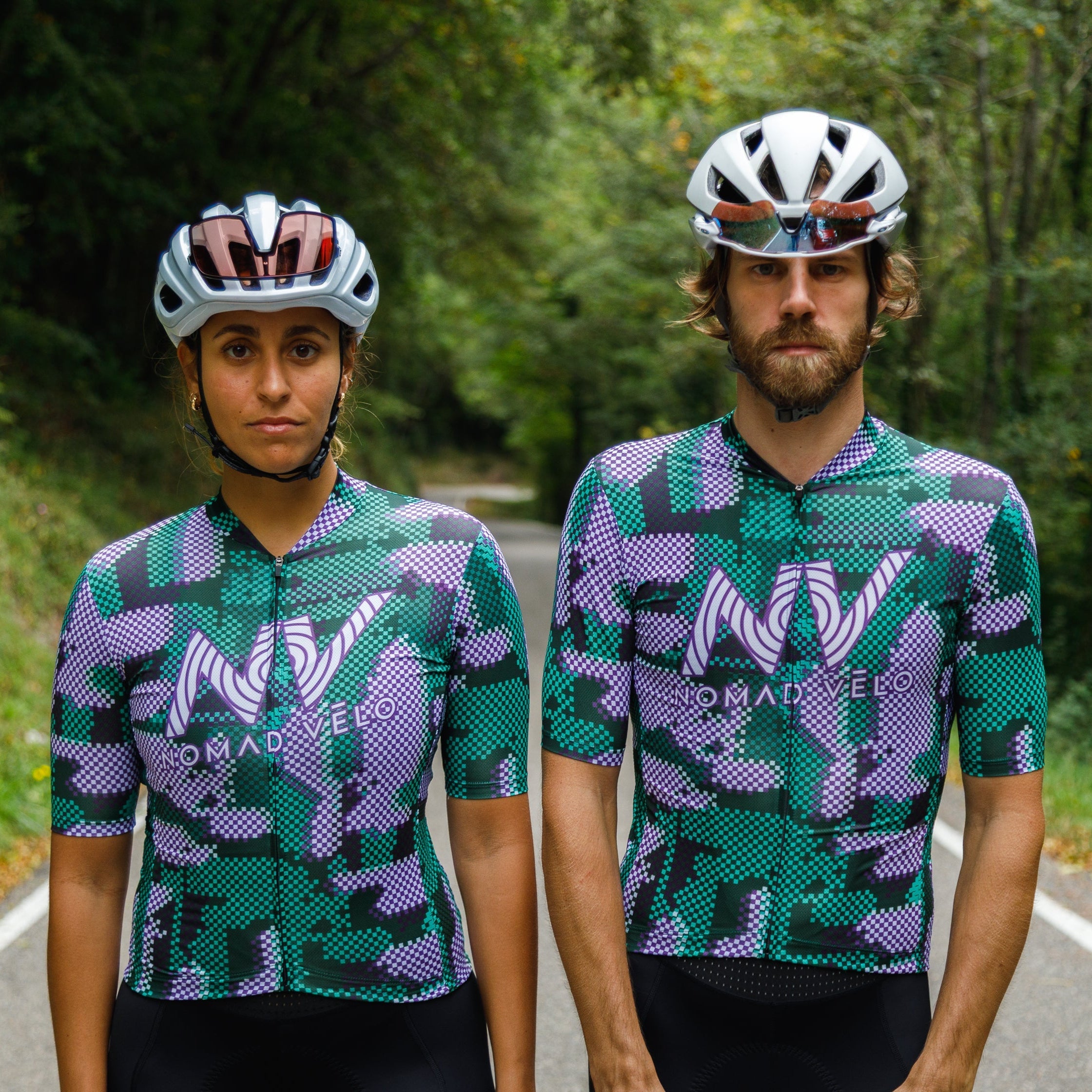 Maglia da ciclismo verde Pro – Manica corta, vestibilità slim, modello Techwave Aero | Nomad Vélo