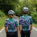 Maglia da ciclismo verde Pro – Manica corta, vestibilità slim, modello Techwave Aero | Nomad Vélo