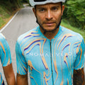 Maglia da ciclismo Pro verde/gialla a maniche corte, vestibilità slim, Neon Ember | Nomad Vélo