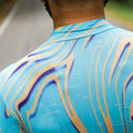 Maglia da ciclismo Pro verde/gialla a maniche corte, vestibilità slim, Neon Ember | Nomad Vélo