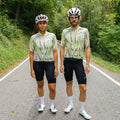 Maglia da ciclismo gialla Pro – Manica corta, vestibilità slim, fantasia Neon Ember | Nomad Vélo