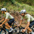 Maglia da ciclismo gialla Pro – Manica corta, vestibilità slim, fantasia Neon Ember | Nomad Vélo