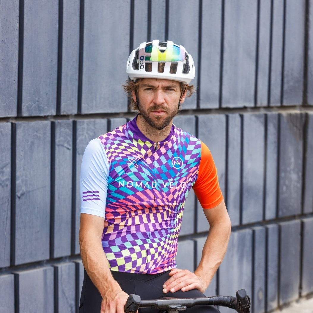 Maglia da ciclismo Spiral – Manica corta, vestibilità aerodinamica, design grafico performante | Nomad Vélo