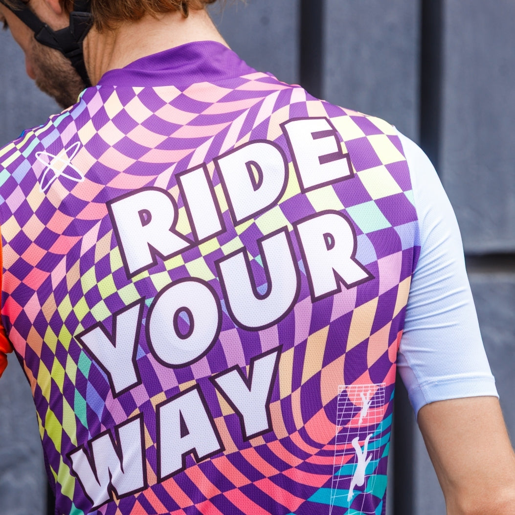 Maglia da ciclismo Spiral – Manica corta, vestibilità aerodinamica, design grafico performante | Nomad Vélo