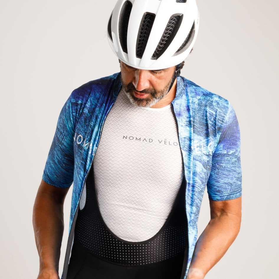 Strato base bianco per ciclismo – Intimo estivo leggero e traspirante ad alte prestazioni | Nomad Vélo