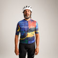 Maglia da ciclismo artistica – Manica corta, vestibilità slim, stampa artistica colorata | Nomad Vélo