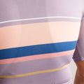 Maglia da ciclismo classica viola a maniche corte, vestibilità aerodinamica, design senza tempo | Nomad Vélo