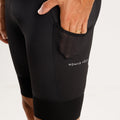 Pantaloncini cargo neri da ciclismo – Imbottiti, con molteplici tasche e prestazioni ottimali | Nomad Vélo