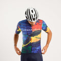 Maglia da ciclismo artistica – Manica corta, vestibilità slim, stampa artistica colorata | Nomad Vélo