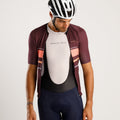 Maglia da ciclismo classica bordeaux – Manica corta, aerodinamica, comoda, per lunghe pedalate e resistenza | Nomad Vélo