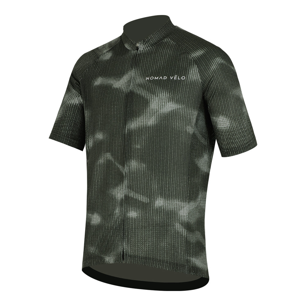 Maglia da ciclismo Fog – Manica corta, vestibilità aerodinamica elegante, design tonico per ciclismo su strada | Nomad Vélo