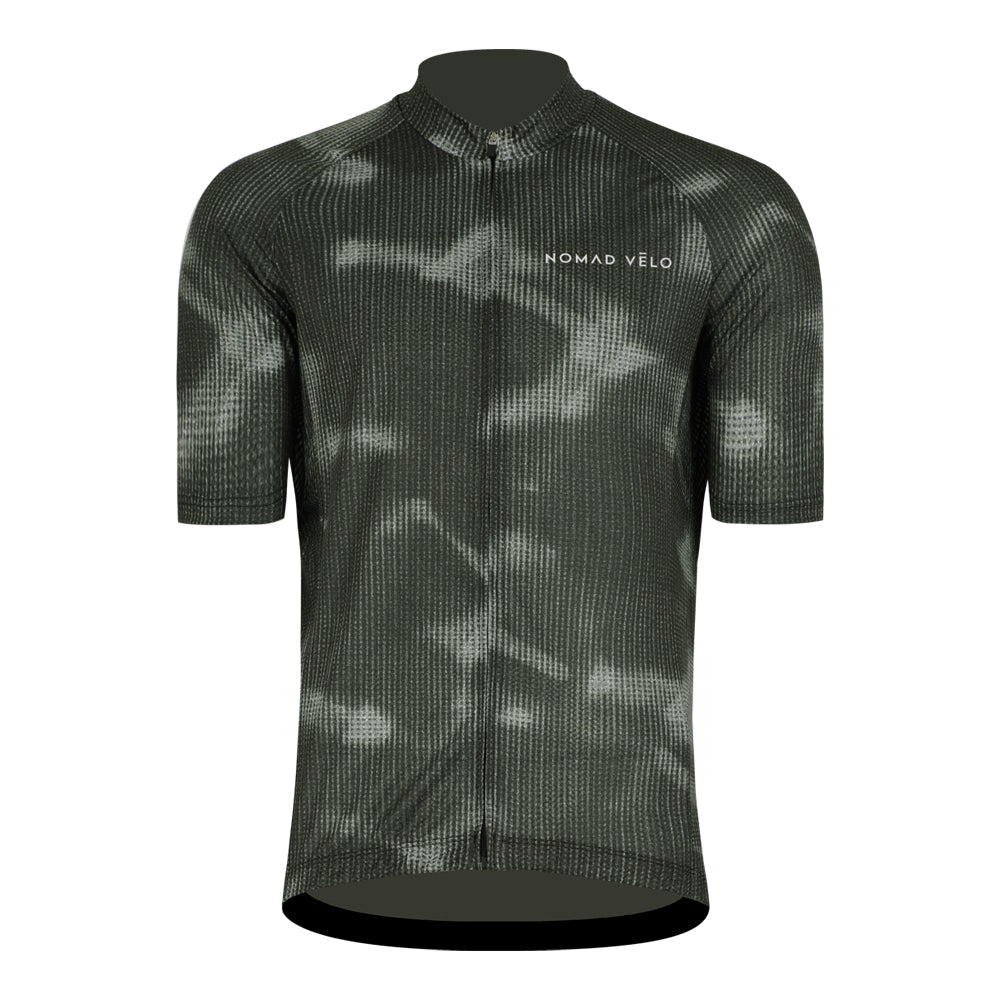 Maglia da ciclismo Fog – Manica corta, vestibilità aerodinamica elegante, design tonico per ciclismo su strada | Nomad Vélo