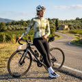 Maglia da ciclismo Blur Olive a maniche lunghe, vestibilità da gara
