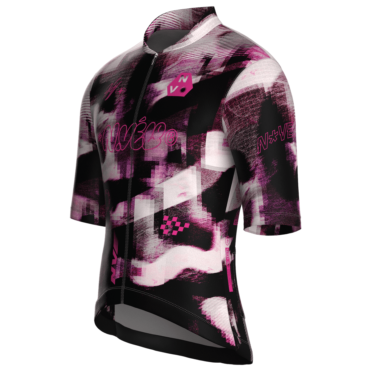 Maglia da ciclismo Parallax Nightshade a maniche corte, vestibilità da gara