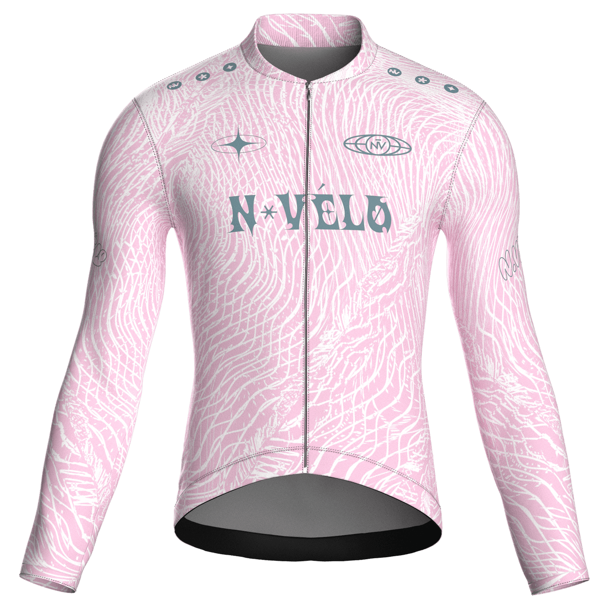 Maglia a maniche lunghe rosa Coco | Nomade Velo
