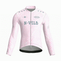 Maglia a maniche lunghe rosa Coco | Nomade Velo