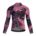 Maglia da ciclismo Bloom Cerise a maniche lunghe, vestibilità da gara