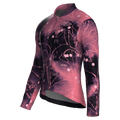 Maglia da ciclismo Bloom Cerise a maniche lunghe, vestibilità da gara