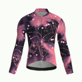 Maglia da ciclismo Bloom Cerise a maniche lunghe, vestibilità da gara