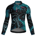 Maglia da ciclismo Bloom Viridian a maniche lunghe, vestibilità da gara