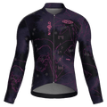 Maglia da ciclismo Bloom Shadow a maniche lunghe, vestibilità da gara