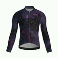 Maglia da ciclismo Bloom Shadow a maniche lunghe, vestibilità da gara