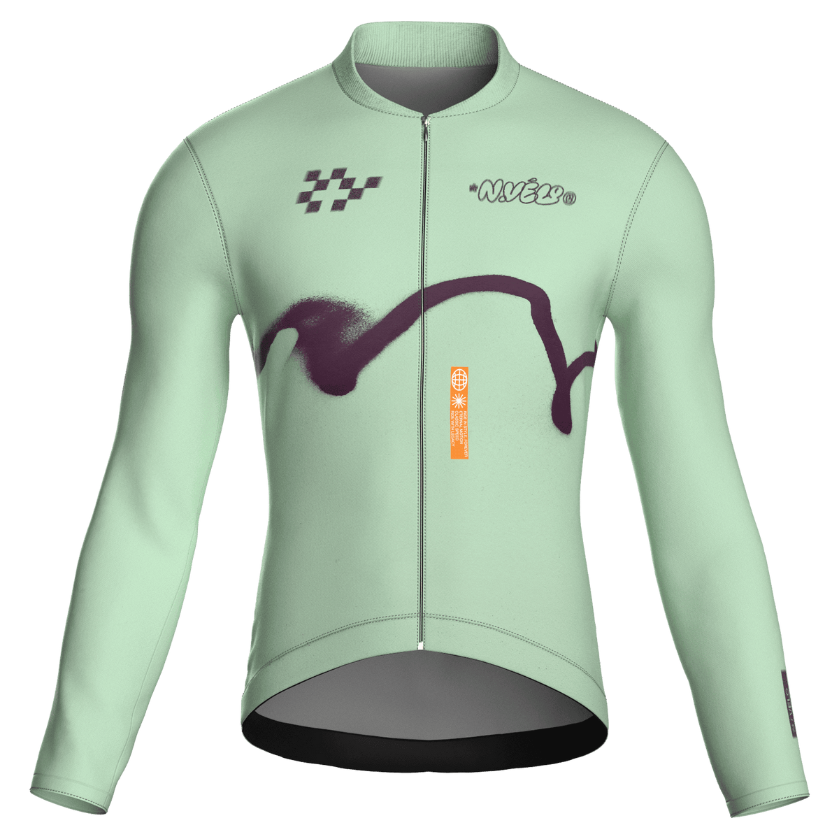 Maglia da ciclismo Haze Menthol a maniche lunghe, vestibilità da gara
