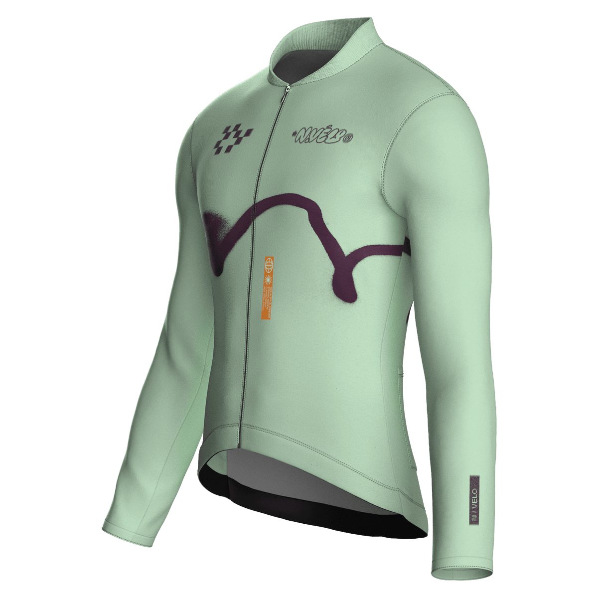 Maglia da ciclismo Haze Menthol a maniche lunghe, vestibilità da gara