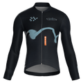 Maglia da ciclismo Haze Ink a maniche lunghe, vestibilità da gara