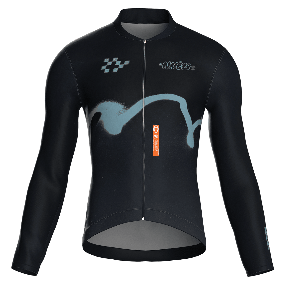 Maglia da ciclismo Haze Ink a maniche lunghe, vestibilità da gara