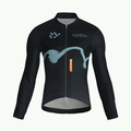 Maglia da ciclismo Haze Ink a maniche lunghe, vestibilità da gara