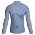 Maglia da ciclismo Haze Denim a maniche lunghe, vestibilità da gara