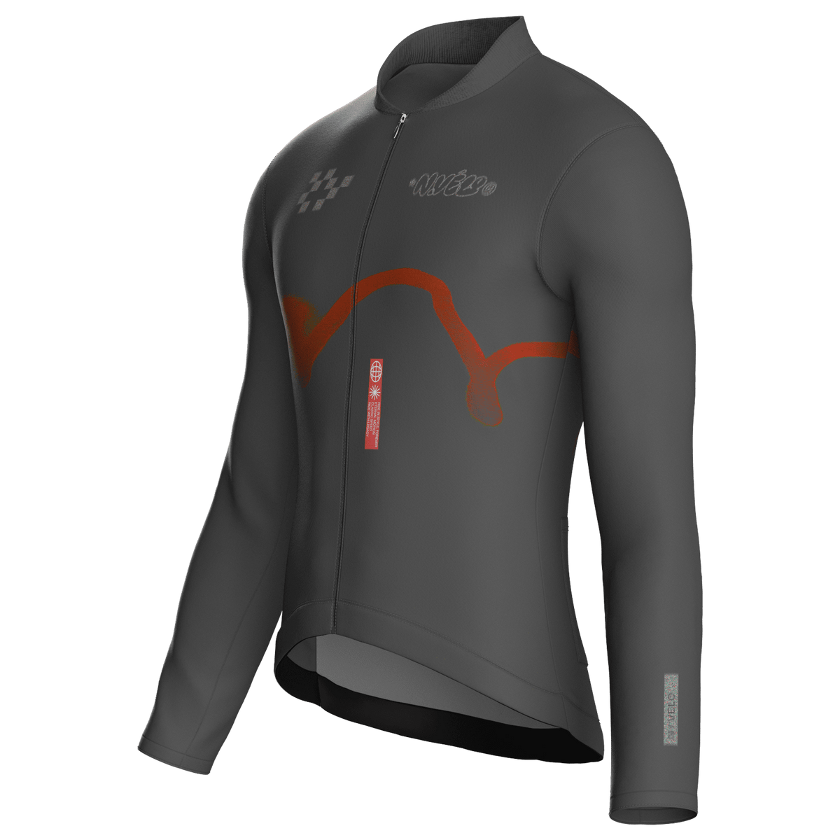 Maglia da ciclismo Haze Ferro a maniche lunghe, vestibilità da gara