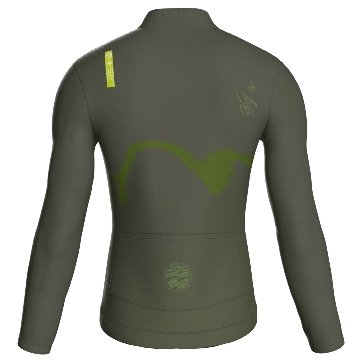 Maglia da ciclismo Haze Moss a maniche lunghe, vestibilità da gara